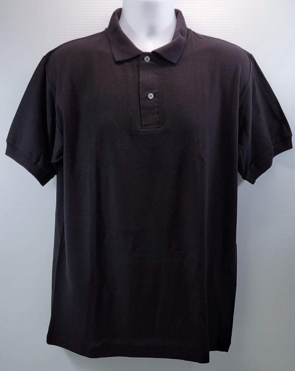 H) Vintage Harbour Classics Men's Black Polo Shirt Large